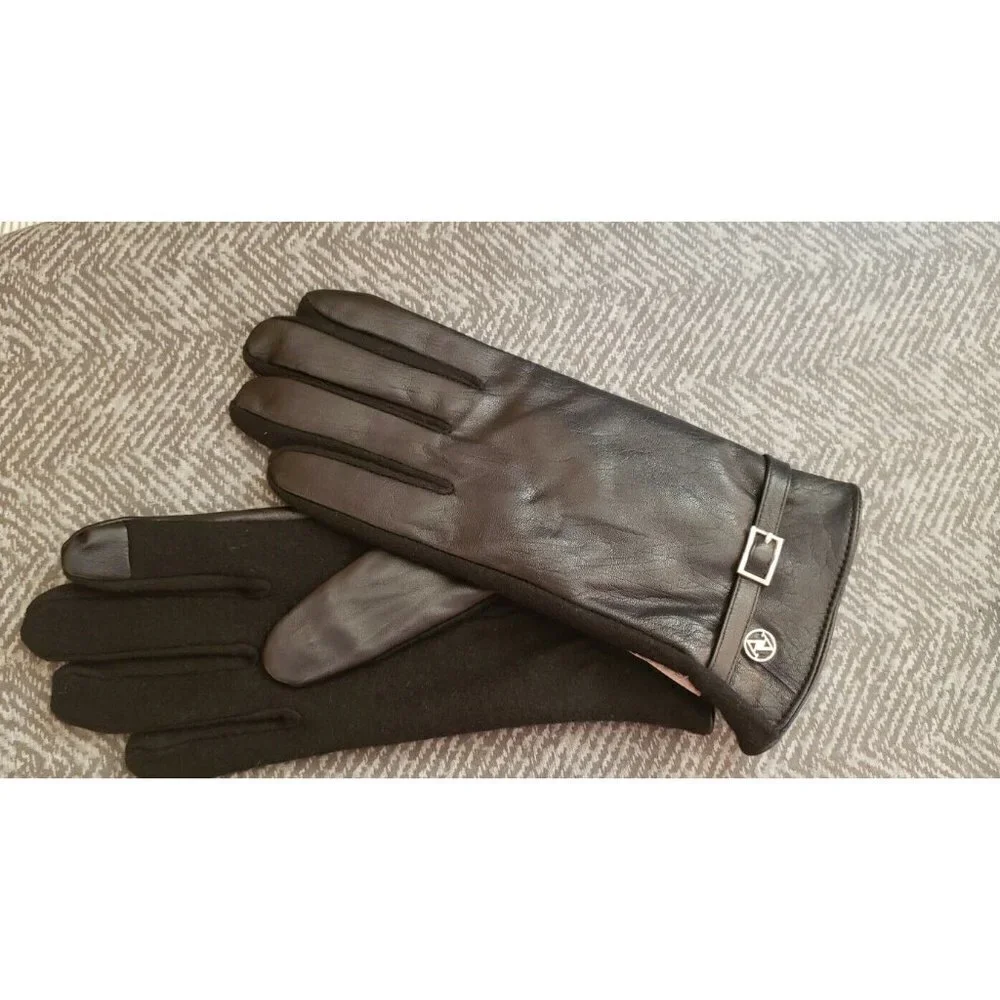 NWT ADRIENNE VITTADINI TOUCH SCREEN TECHNOLOGY LEATHER WOOL GROVES